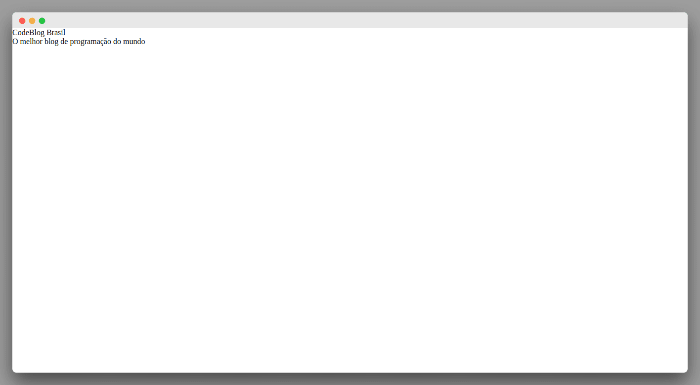 Blog com reset aplicado
